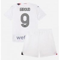 AC Milan Olivier Giroud #9 Udebane Trøje Børn 2023-24 Kortærmet (+ Korte bukser)
